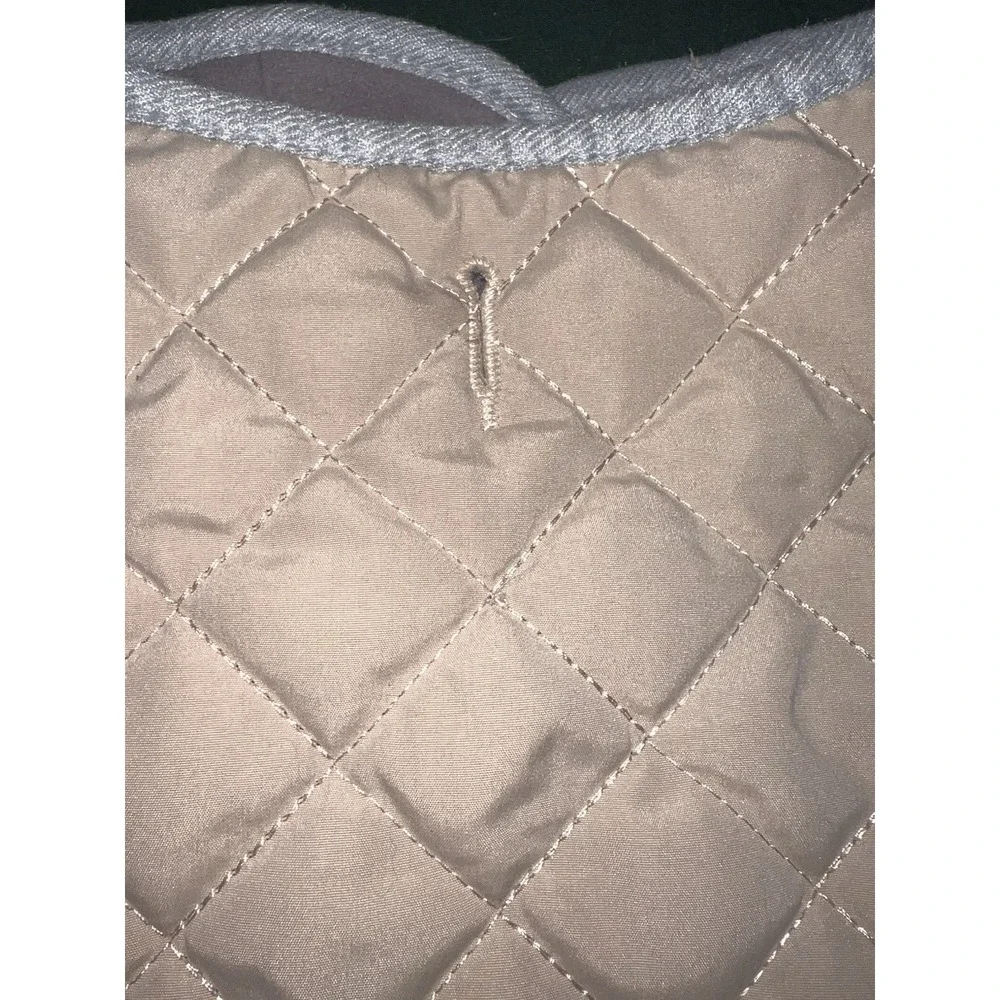 Dog coat medium/small Tan/taupe With Fleece Lining